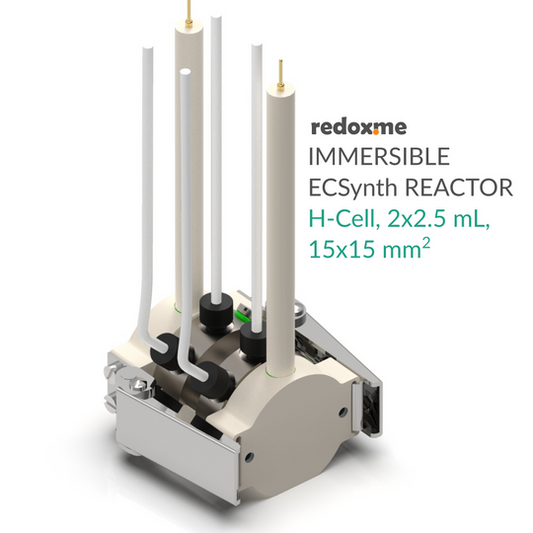 IMMERSIBLE ELECTROSYNTHESIS REACTOR, H-CELL, 2X1.5 ML, 15X15 MM2