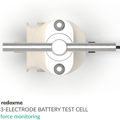 THREE ELECTRODE BATTERY TEST CELL – FORCE MONITORING