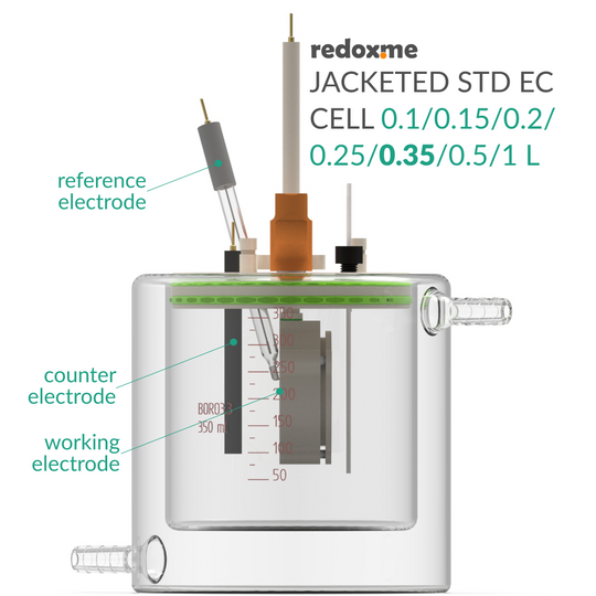 JACKETED STANDARD ELECTROCHEMICAL CELL SETUP
