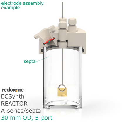 ELECTROSYNTHESIS REACTOR A-SERIES/SEPTA, 30 MM OD, 5-PORT