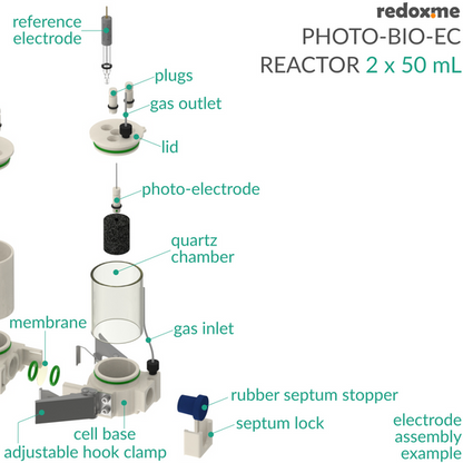 PHOTO-BIOELECTROCHEMICAL REACTOR 2 X 50 ML