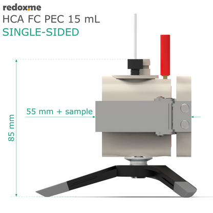 FRONT CONTACT PHOTO-ELECTROCHEMICAL SINGLE-SIDED CELL SETUP