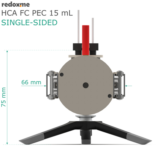 FRONT CONTACT PHOTO-ELECTROCHEMICAL SINGLE-SIDED CELL SETUP