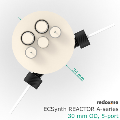 ELECTROSYNTHESIS REACTOR A-SERIES, 30 MM OD, 5-PORT