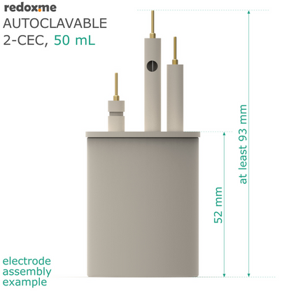 AUTOCLAVABLE TWO-COMPARTMENT ELECTROCHEMICAL CELL SETUP