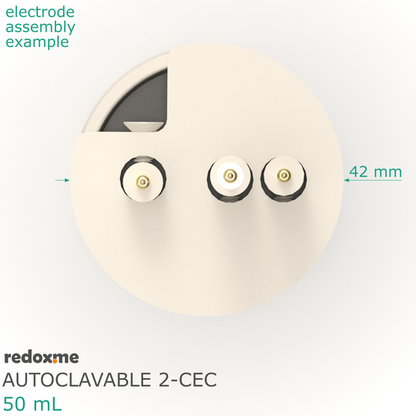 AUTOCLAVABLE TWO-COMPARTMENT ELECTROCHEMICAL CELL SETUP