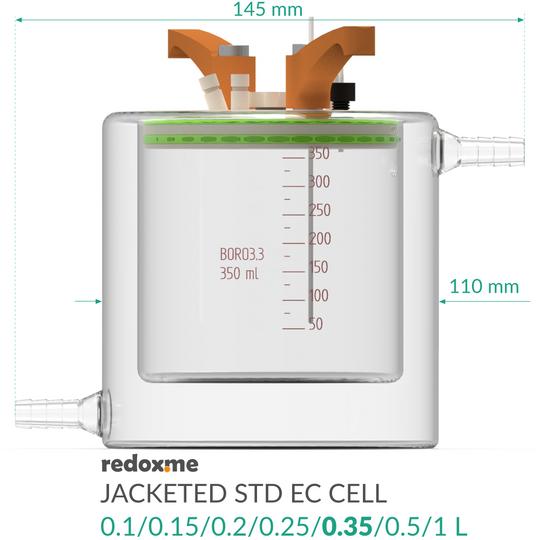 JACKETED STANDARD ELECTROCHEMICAL CELL SETUP