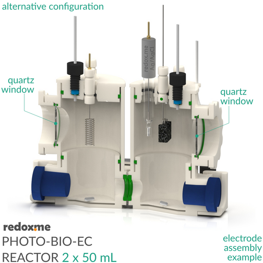 PHOTO-BIOELECTROCHEMICAL REACTOR 2 X 50 ML