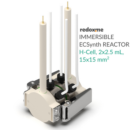 IMMERSIBLE ELECTROSYNTHESIS REACTOR, H-CELL, 2X1.5 ML, 15X15 MM2