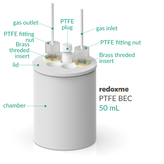 PTFE BASIC ELECTROCHEMICAL CELL SETUP