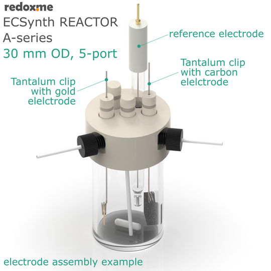 ELECTROSYNTHESIS REACTOR A-SERIES, 30 MM OD, 5-PORT