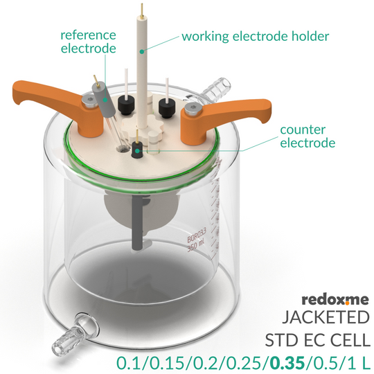 JACKETED STANDARD ELECTROCHEMICAL CELL SETUP