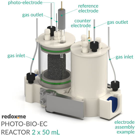 PHOTO-BIOELECTROCHEMICAL REACTOR 2 X 50 ML