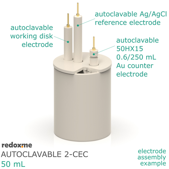 AUTOCLAVABLE TWO-COMPARTMENT ELECTROCHEMICAL CELL SETUP
