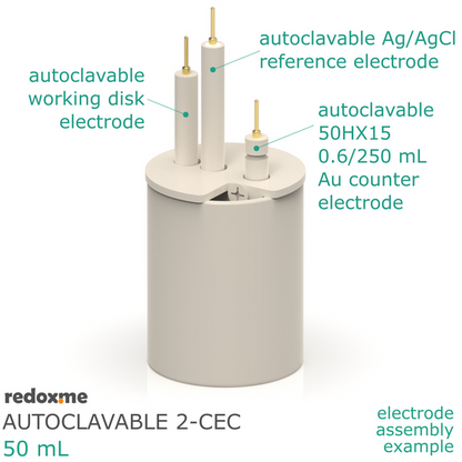 AUTOCLAVABLE TWO-COMPARTMENT ELECTROCHEMICAL CELL SETUP