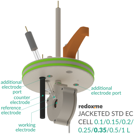 JACKETED STANDARD ELECTROCHEMICAL CELL SETUP