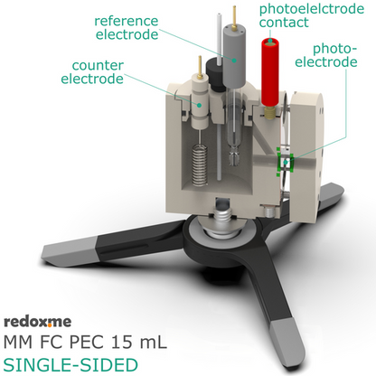 FRONT CONTACT PHOTO-ELECTROCHEMICAL SINGLE-SIDED CELL SETUP