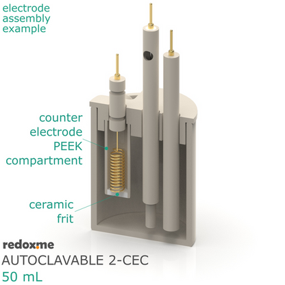 AUTOCLAVABLE TWO-COMPARTMENT ELECTROCHEMICAL CELL SETUP