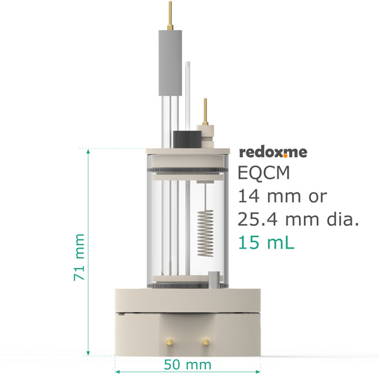 ELECTROCHEMICAL QUARTZ CRYSTAL MICROBALANCE CELL SETUP