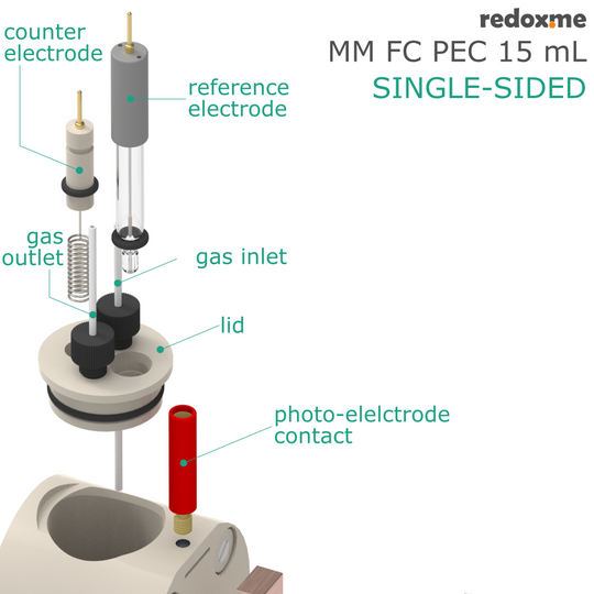 FRONT CONTACT PHOTO-ELECTROCHEMICAL SINGLE-SIDED CELL SETUP