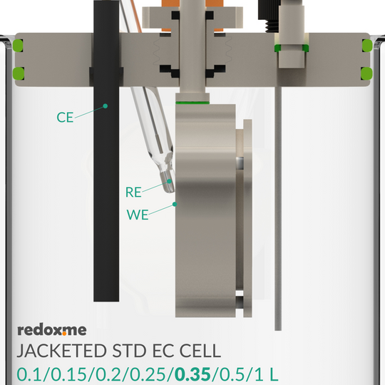 JACKETED STANDARD ELECTROCHEMICAL CELL SETUP