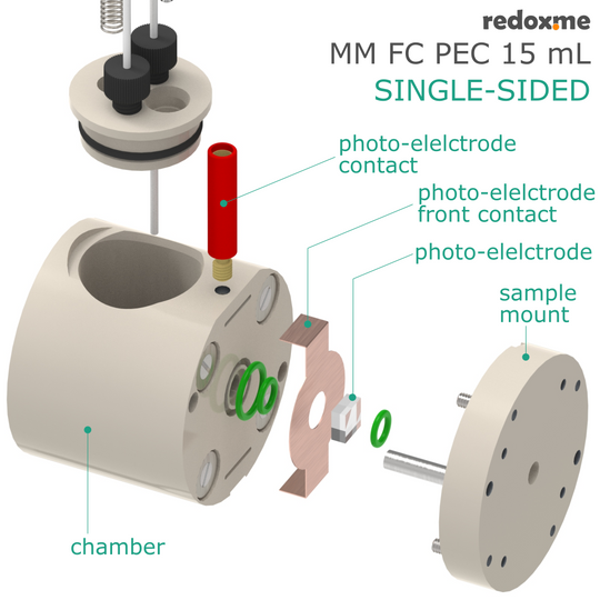 FRONT CONTACT PHOTO-ELECTROCHEMICAL SINGLE-SIDED CELL SETUP