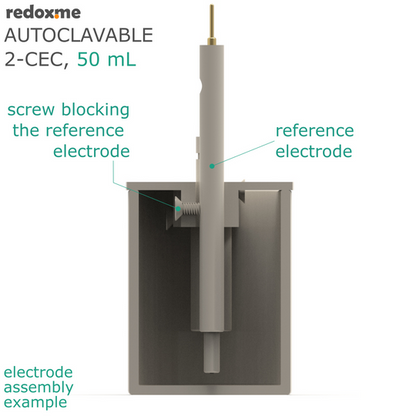 AUTOCLAVABLE TWO-COMPARTMENT ELECTROCHEMICAL CELL SETUP