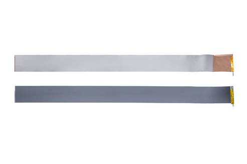 Li-Ion Battery Electrode Strips ( (885-1000mm L x 59.5-62.5mm W x 0.15mm T) for 21700 Cylindrical Cell, 10pcs/pack - Lib-ESCC-21700